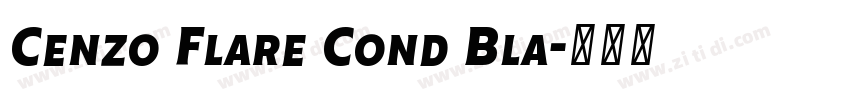 Cenzo Flare Cond Bla字体转换